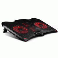 LAPCARE Winner Cooling Pad with 4 Fans Laptop Stand, Black